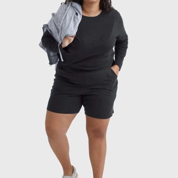 Hanes Just My Size Women Cotton Jersey Pull-On Shorts Black Plus Size 4X Modest - Picture 9 of 10